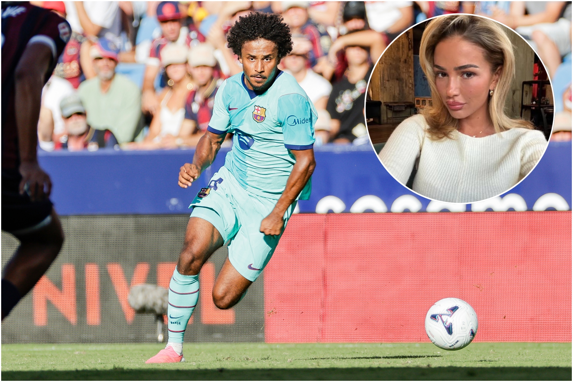Karim Adeyemi y su mujer Loredana.
