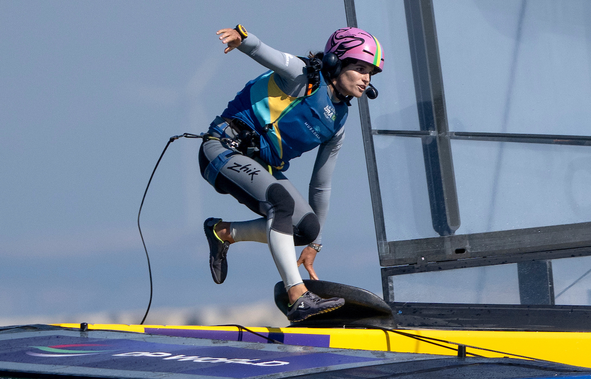 Martine Grael, hasta ahora líder del equipo brasileño de SailGP. Ricardo Pinto / SailGP