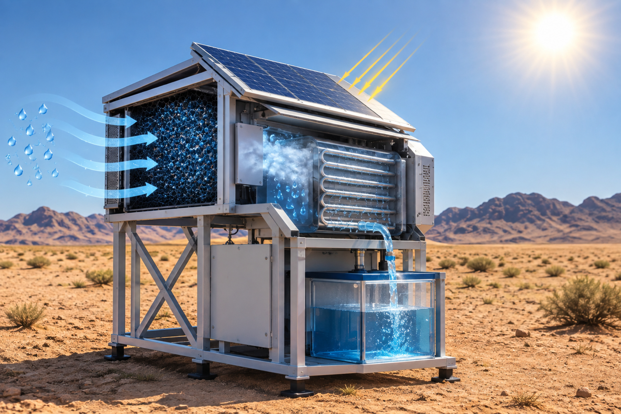 Agua potable en el desierto Imagen creada con IA
