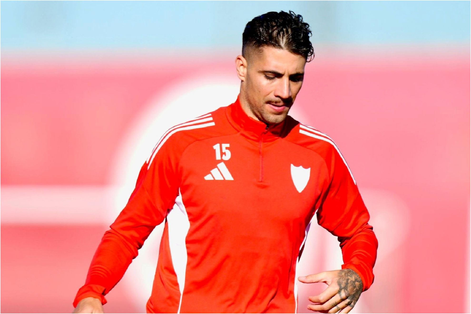 Cardoso, en un entrenamiento.