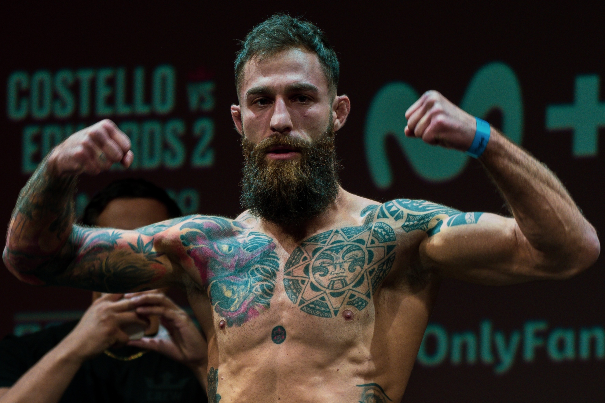 David Mora, en el pesaje de PFL. PFL.