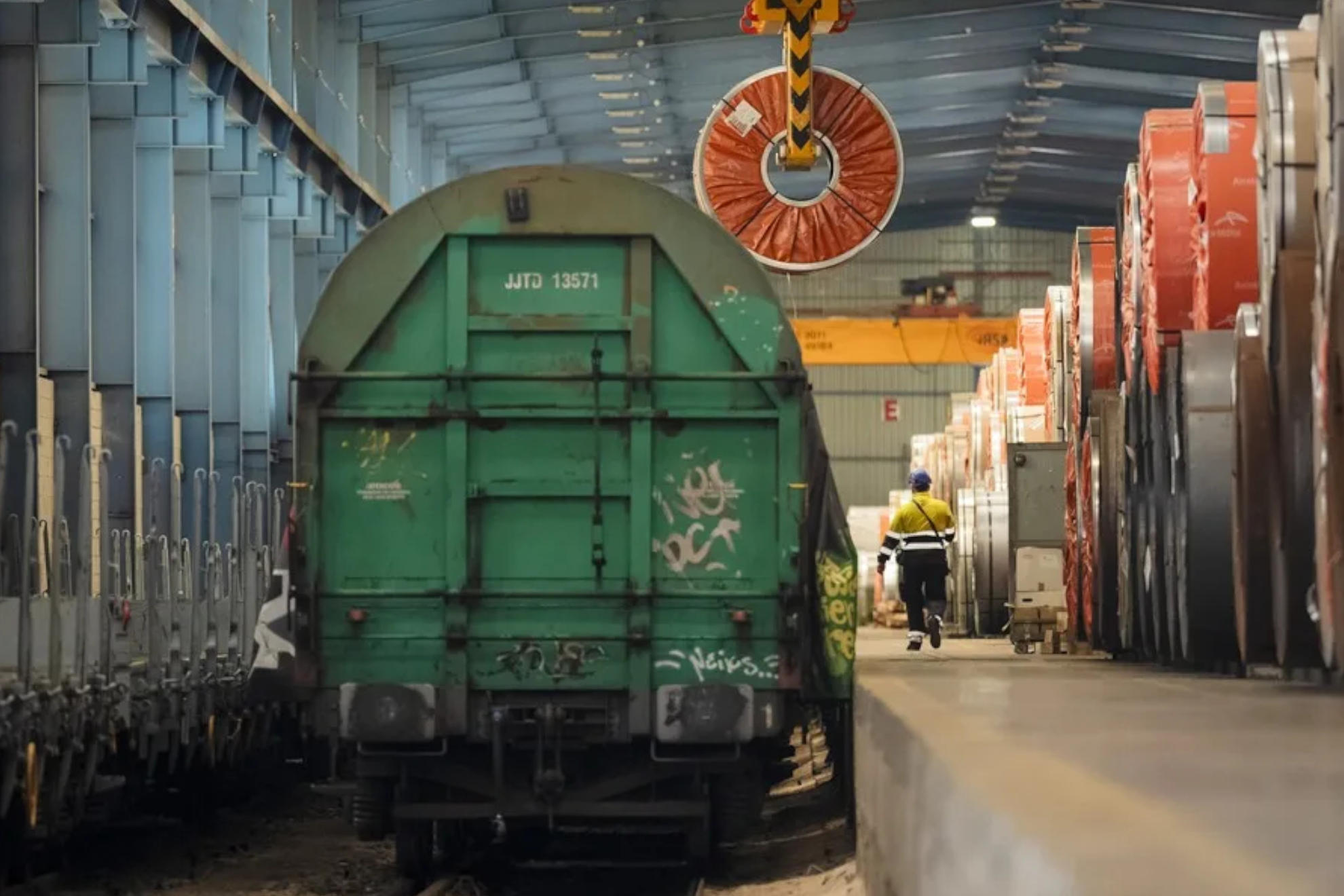 Imagen de archivo de un tren de mercancías EFE