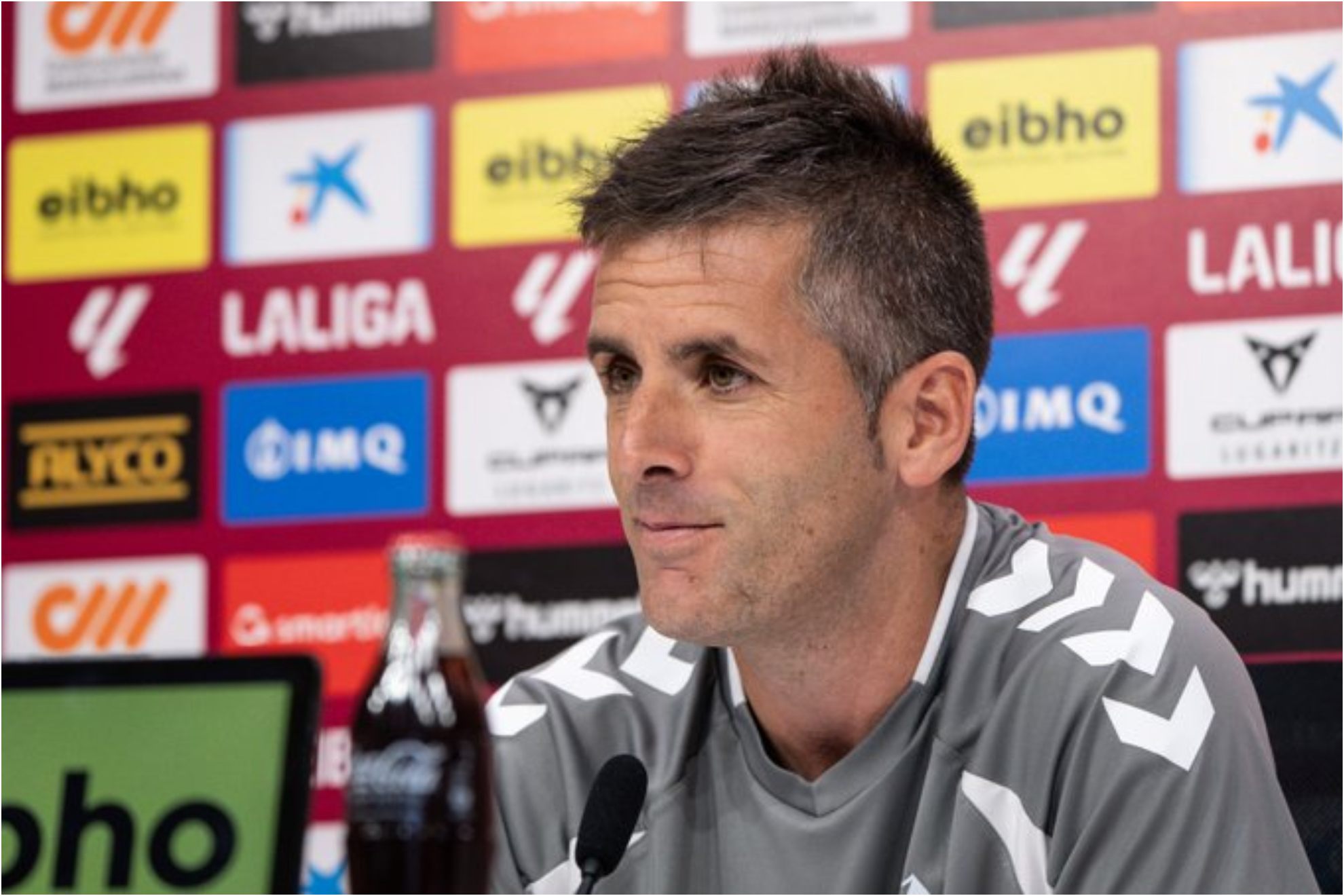 Jokin Aranbarri, en rueda de prensa. SD EIBAR