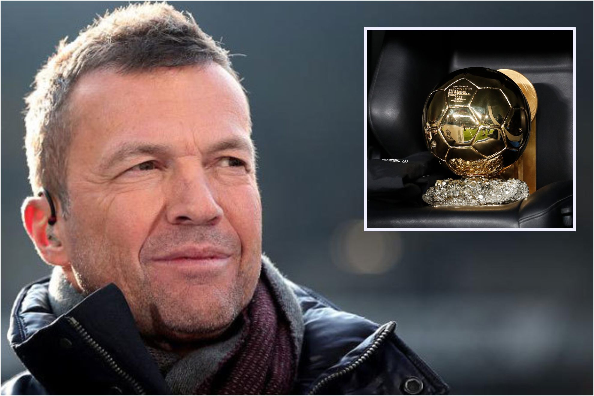 Mätthaus con el Balón de Oro.