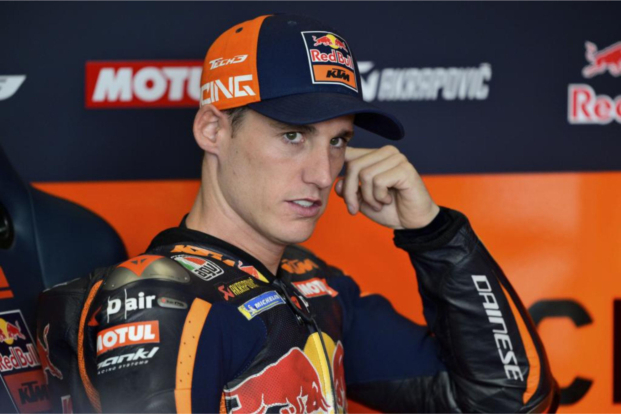 Pol Espargaró durante el Gran Premio de Hungría.