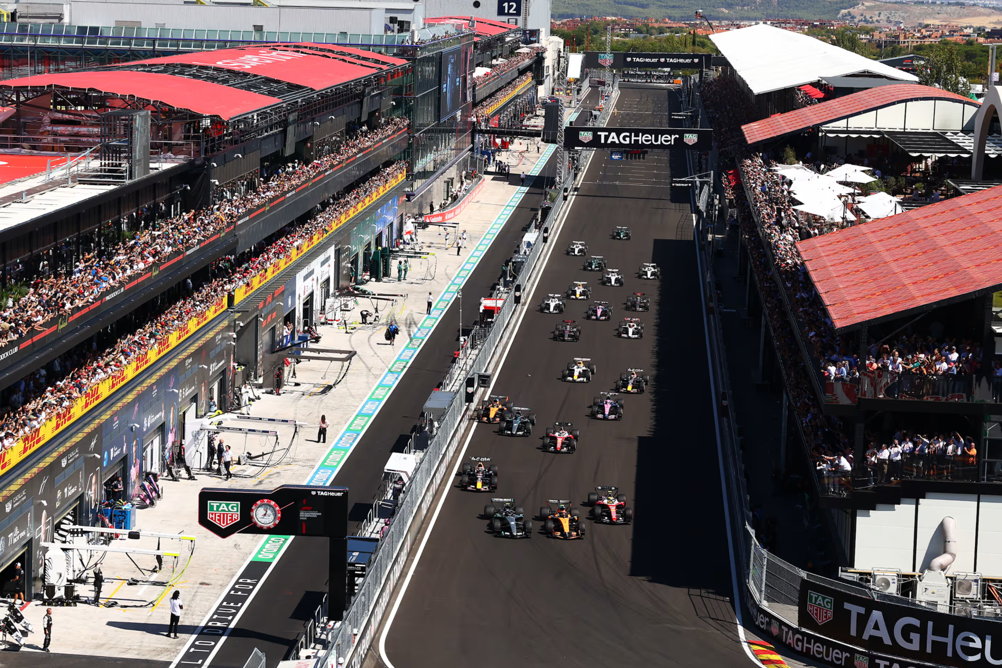 Salida del primer Gran Premio de España en Madring. F1.COM