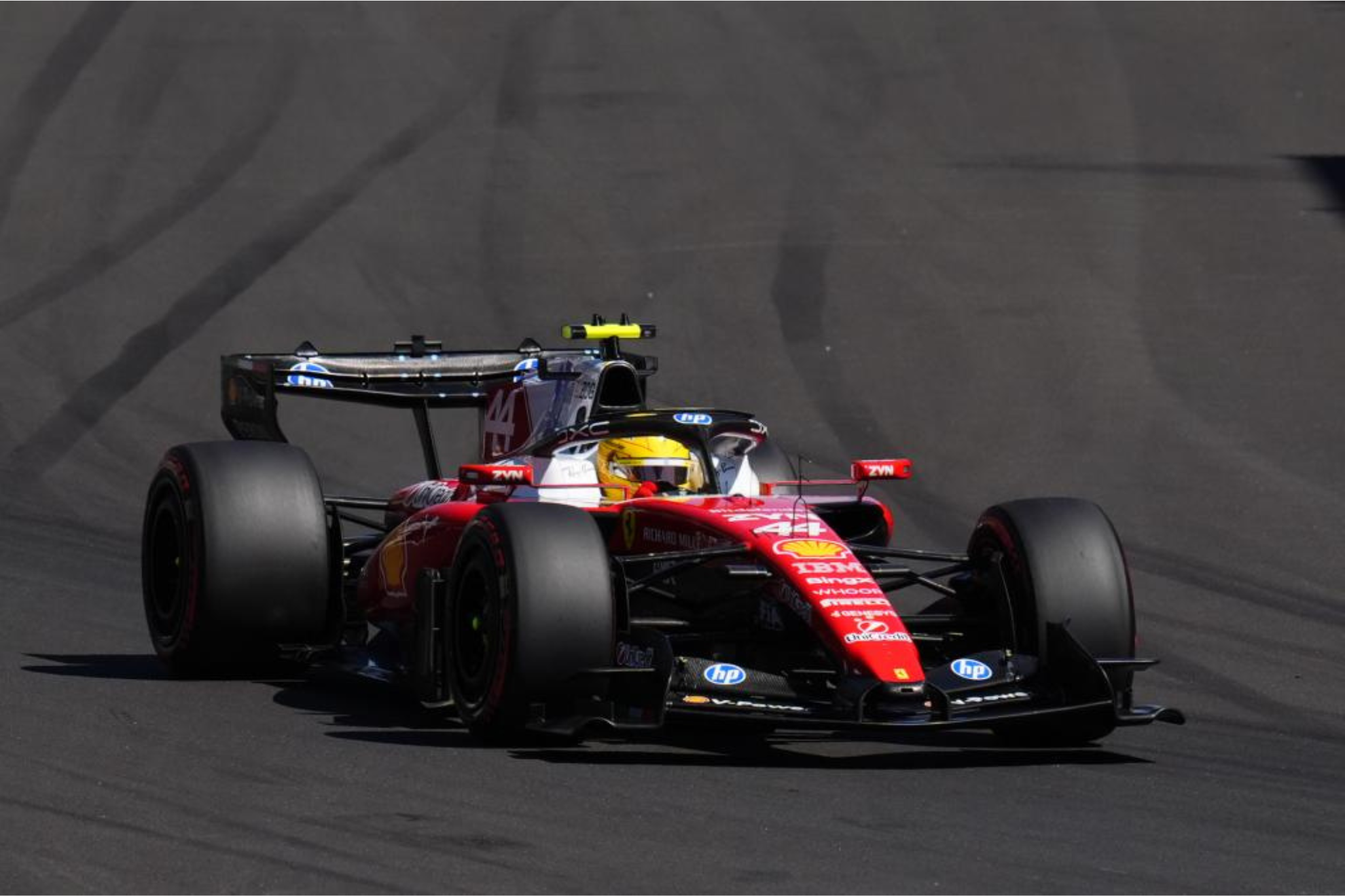 Lewis Hamilton, durante el Gran Premio de España en Madring.