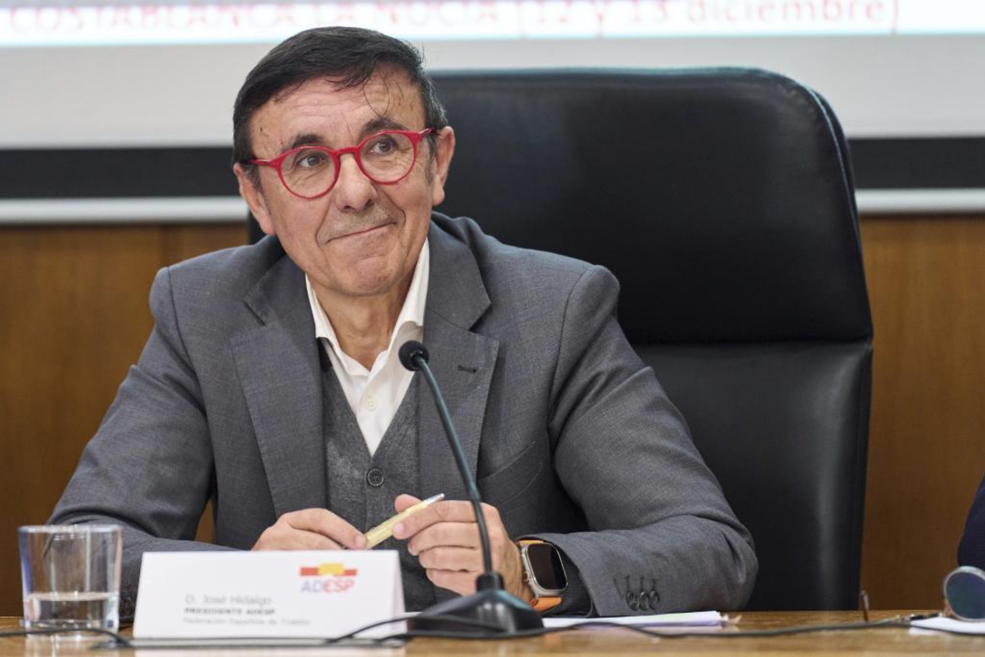 José Hidalgo, presidente de la Federación Española de Triatlón.