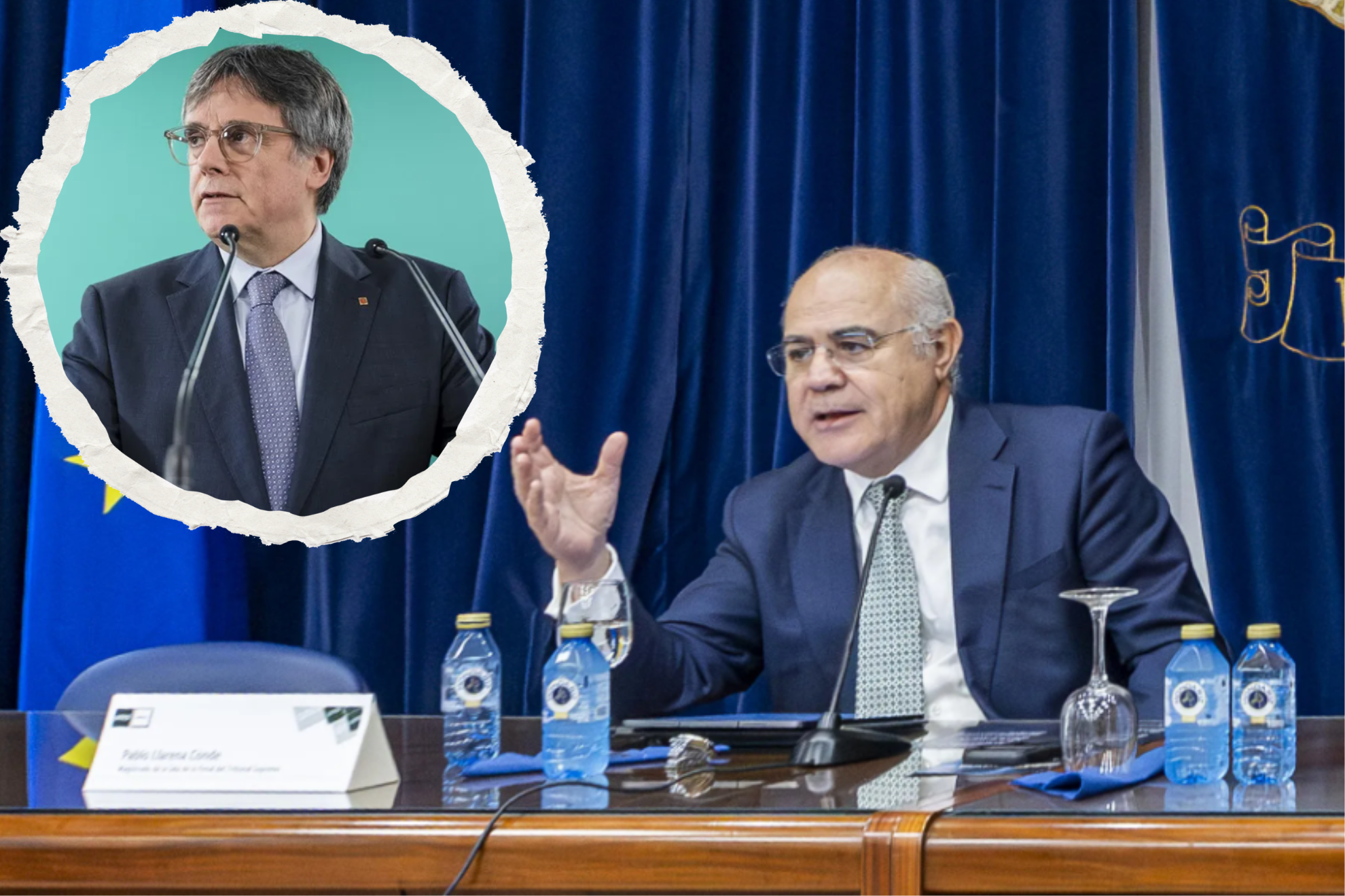 Llarena y Puigdemont EFE
