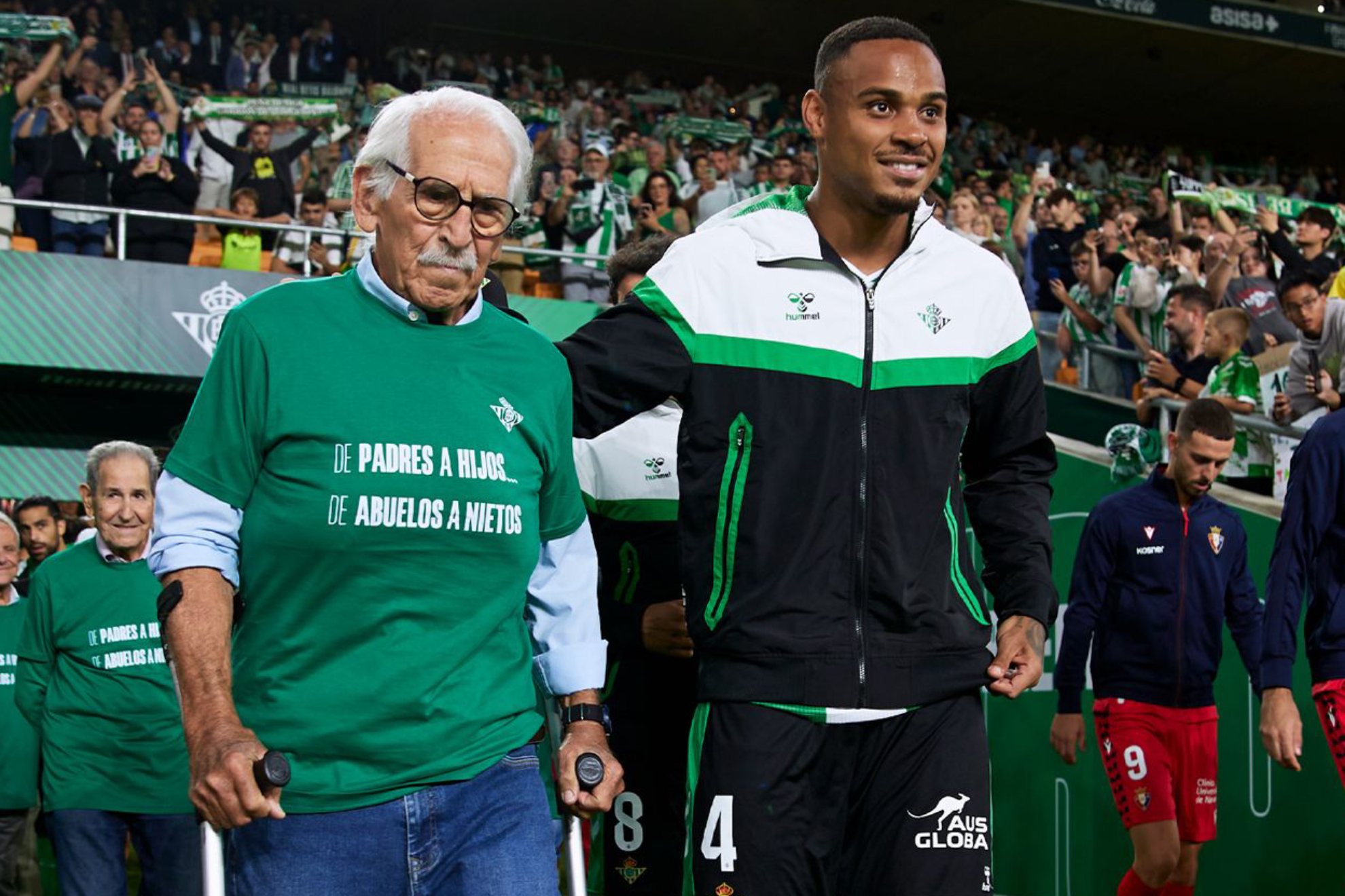 Iniciativa en la previa del Betis-Osasuna de la temporada pasada. REAL BETIS