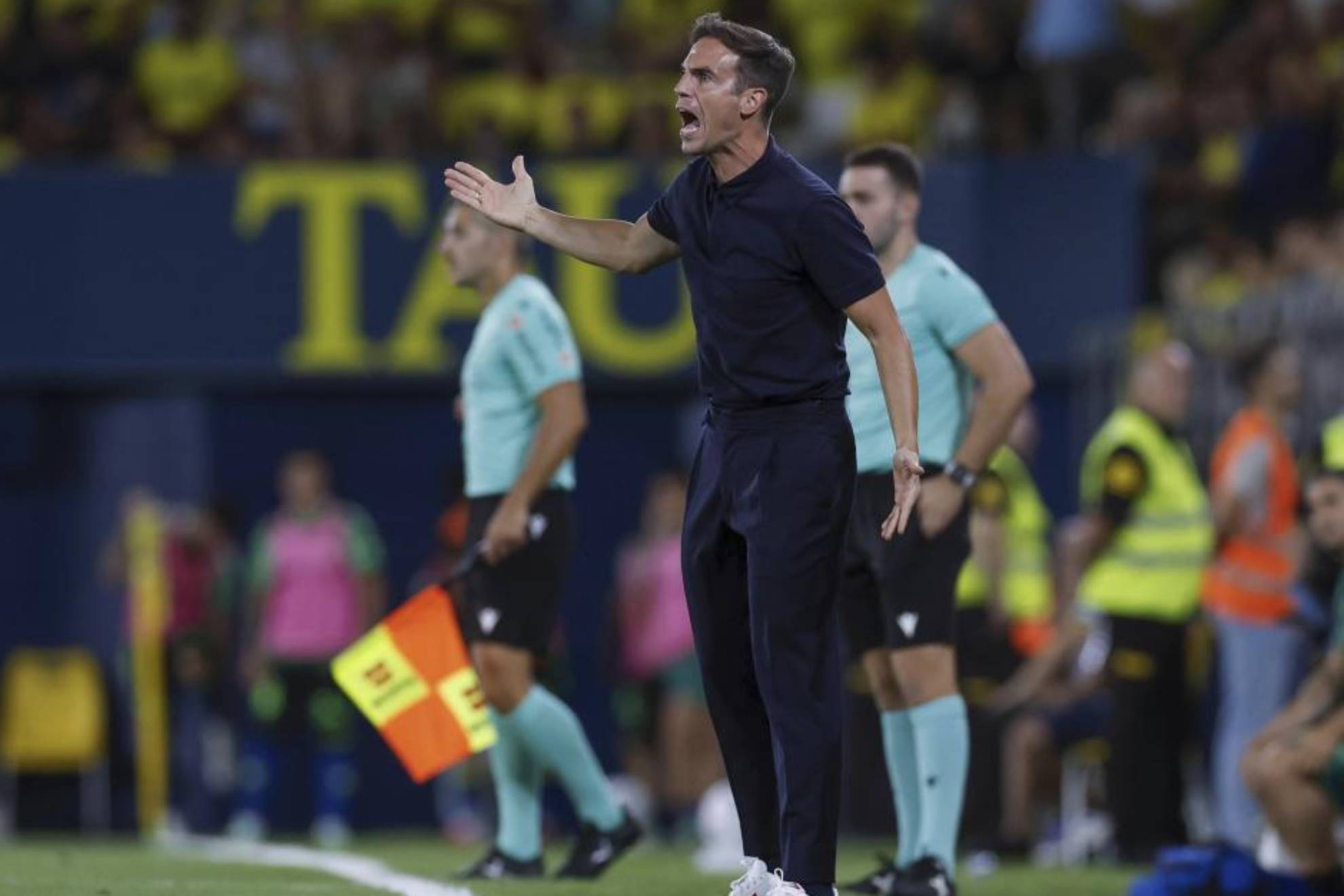 Iñigo Pérez, durante el partido ante el Betis