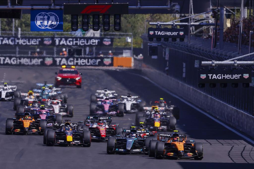 La salida del reciente GP de España en Madring. EFE