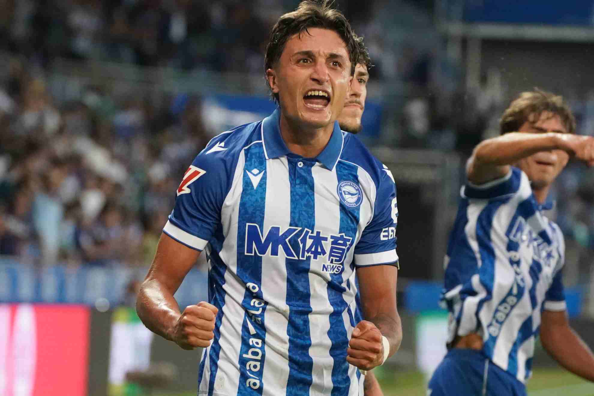 Tenaglia, durante un partido con el Alavés MARCA