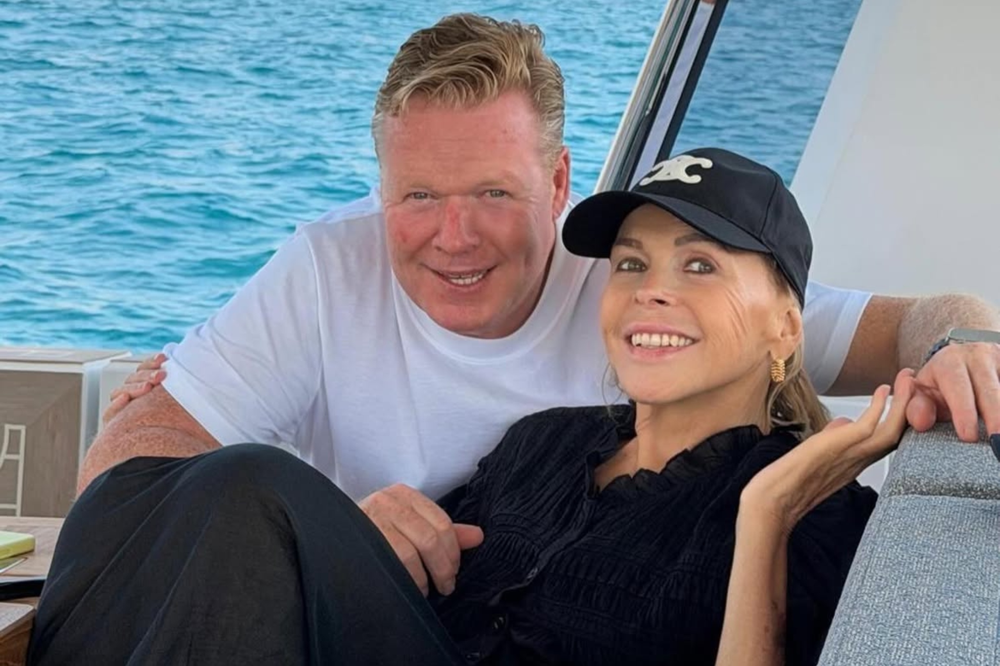Ronald Koeman, junto a su mujer Bartina. INSTAGRAM