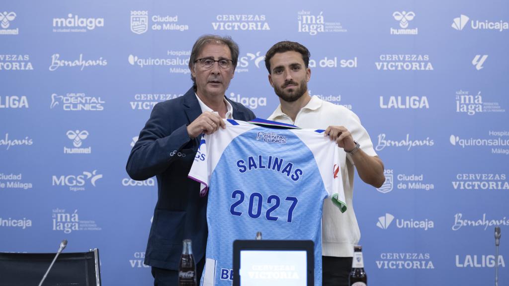 Loren, durante la presentación de Salinas. Malaga CF