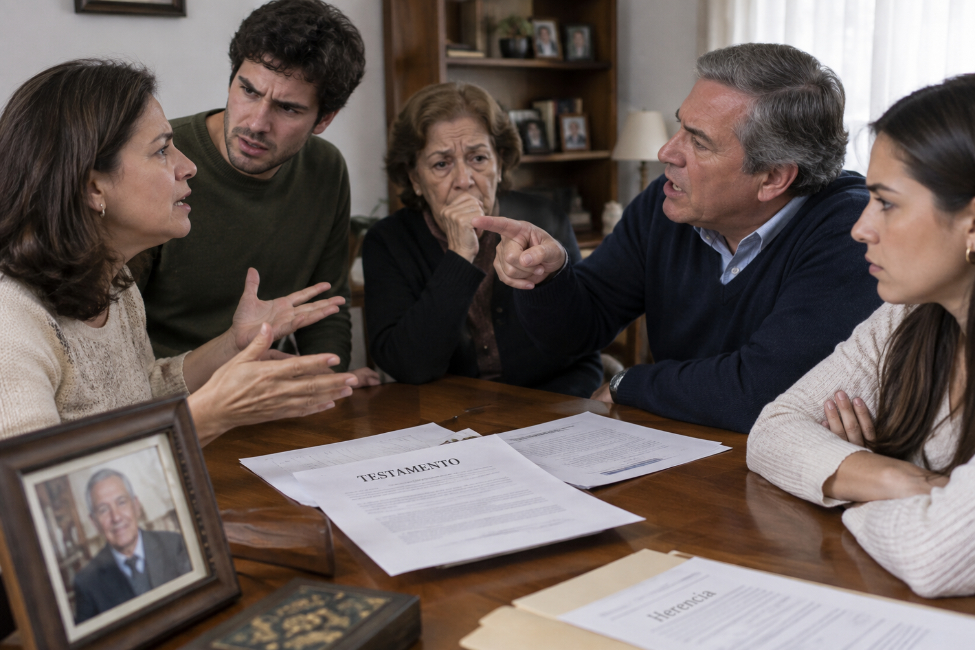 Disputa por una herencia Generado por IA