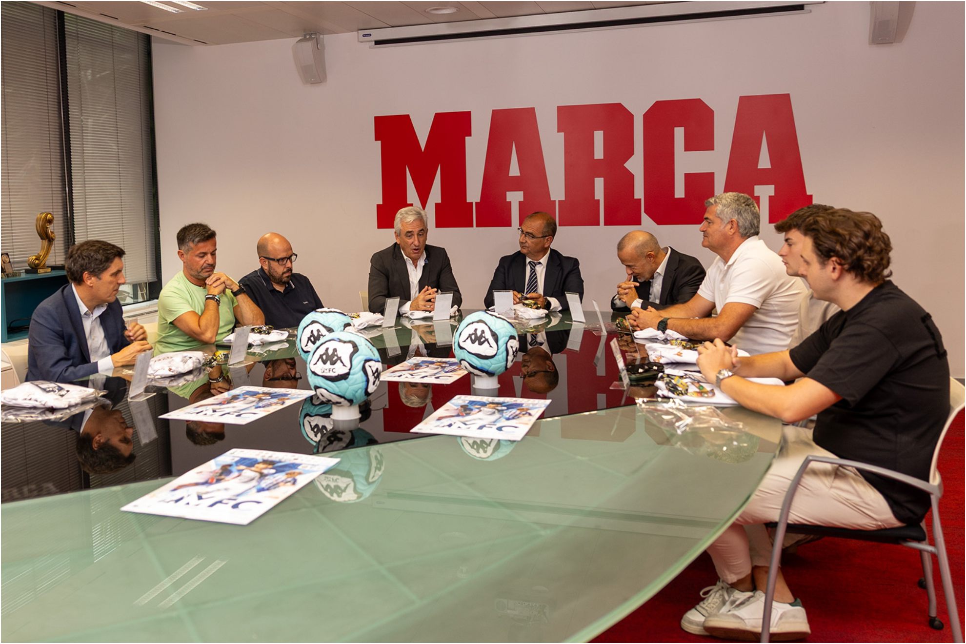 Presentación Torneo Madrid Football Cup en la sede de MARCA.