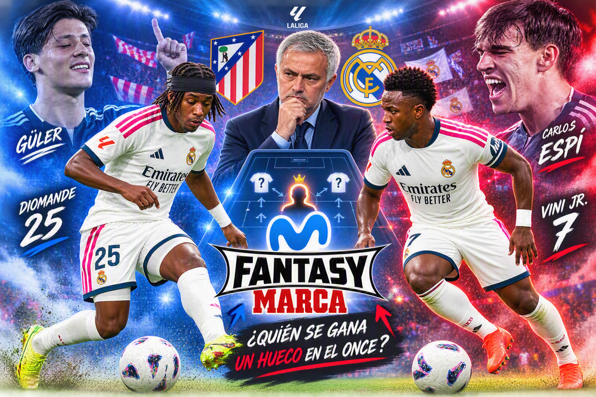 Mourinho tiene cuatro opciones para dos puestos junto a Mbappé.