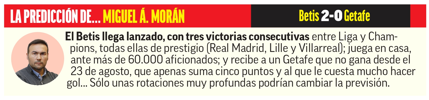 Predicción del Betis - Getafe