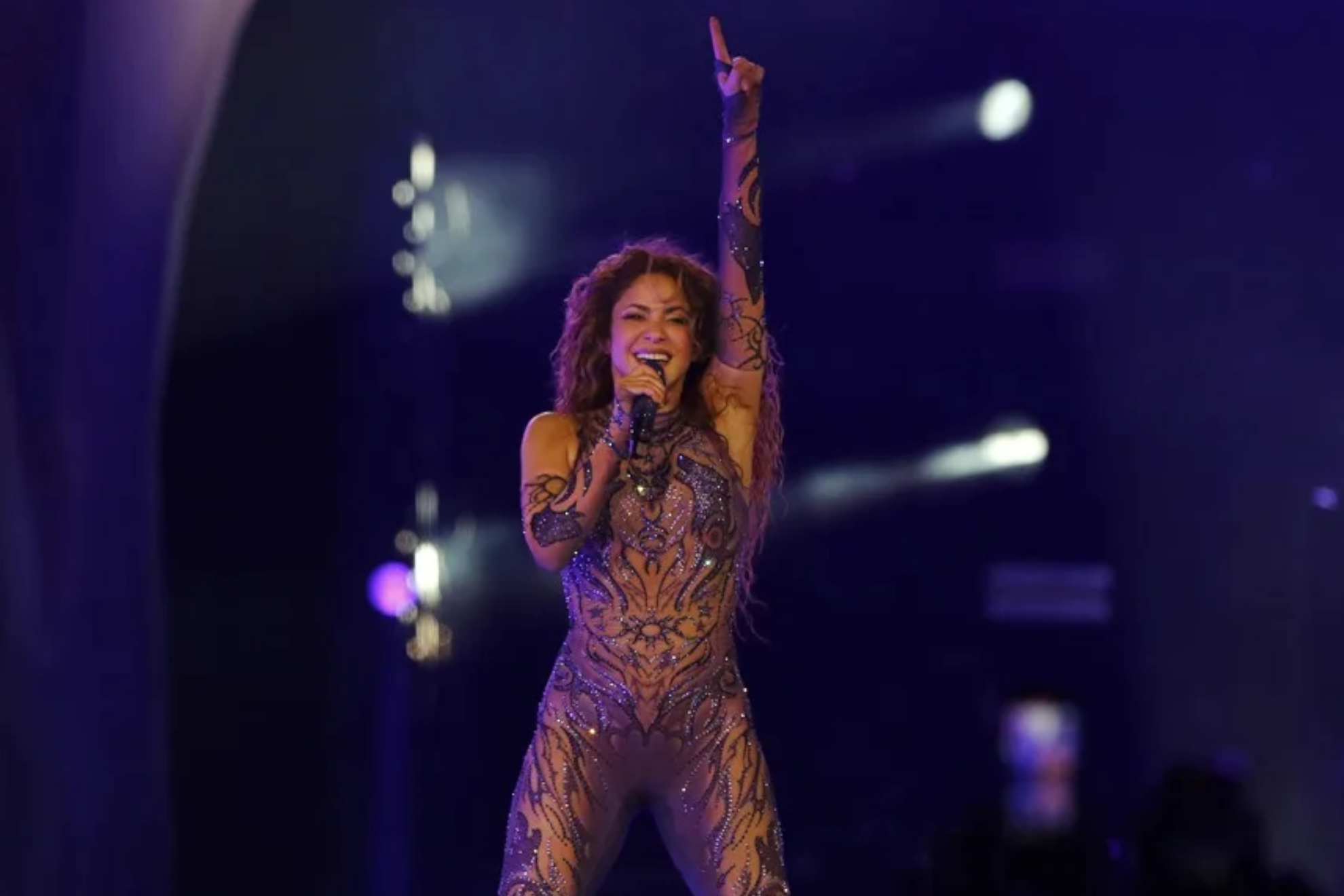 Shakira durante un concierto EFE