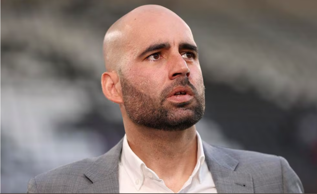 Claudio Giráldez, durante el partido. Europa League