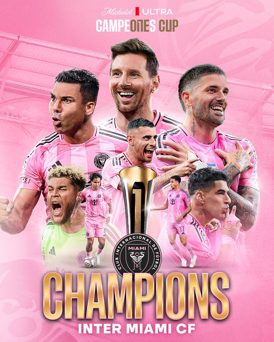 Messi mete su gol 100 con el Inter Miami y gana la Campeones Cup