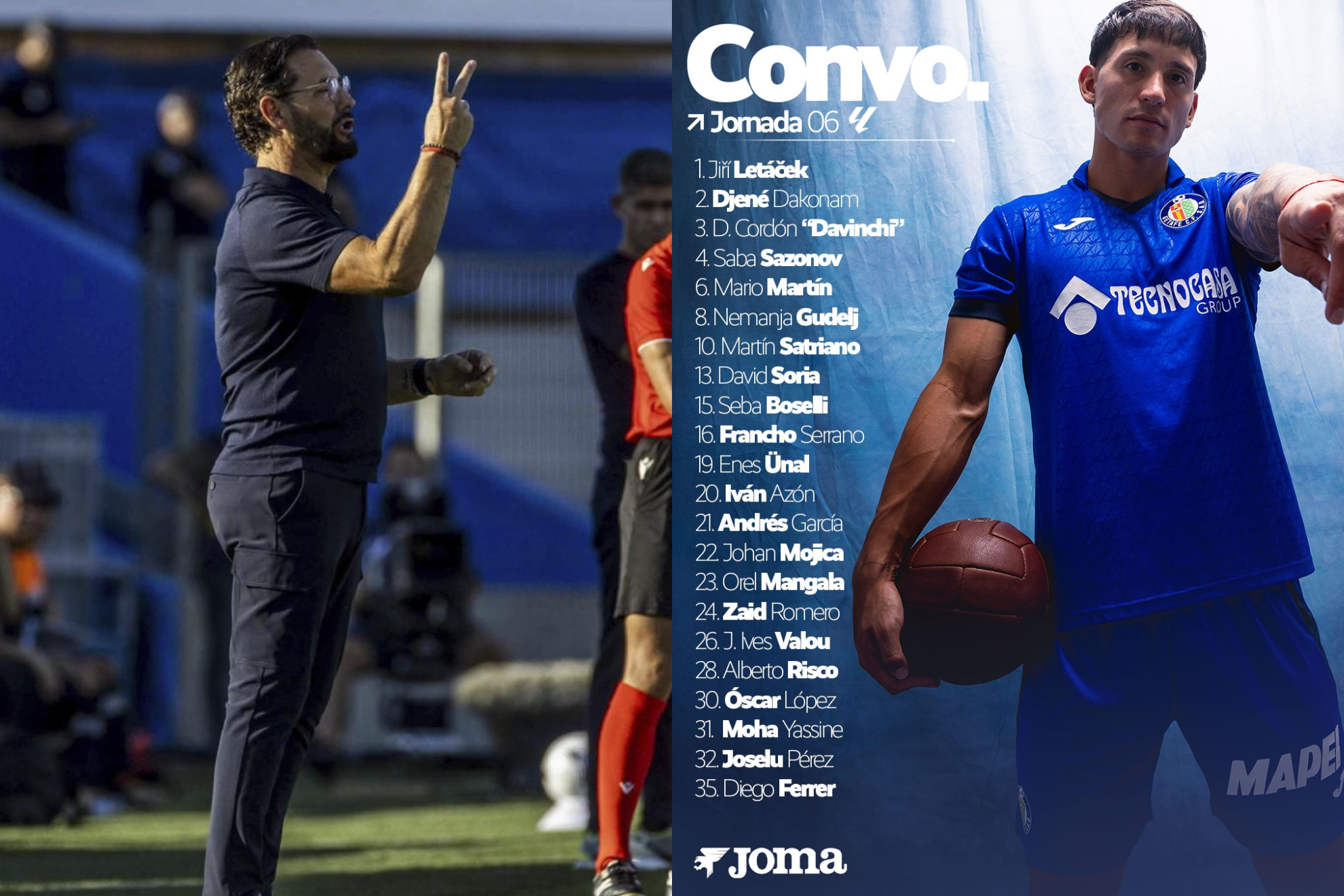 Bordalás viaja a Sevilla sin Ramon Terrats y Borja Mayoral