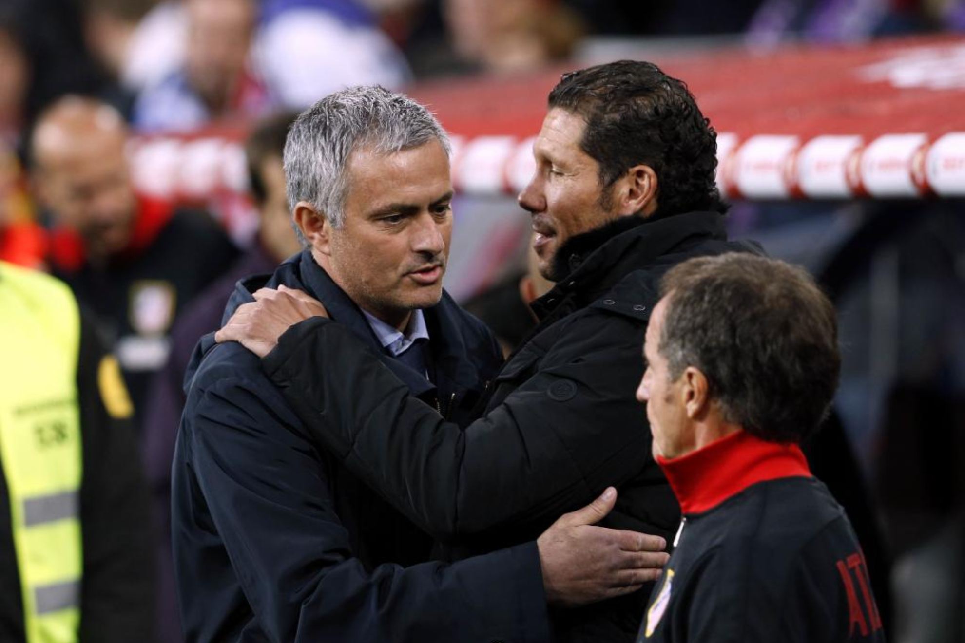 Simeone y Mourinho, en la final de Copa de 2013.