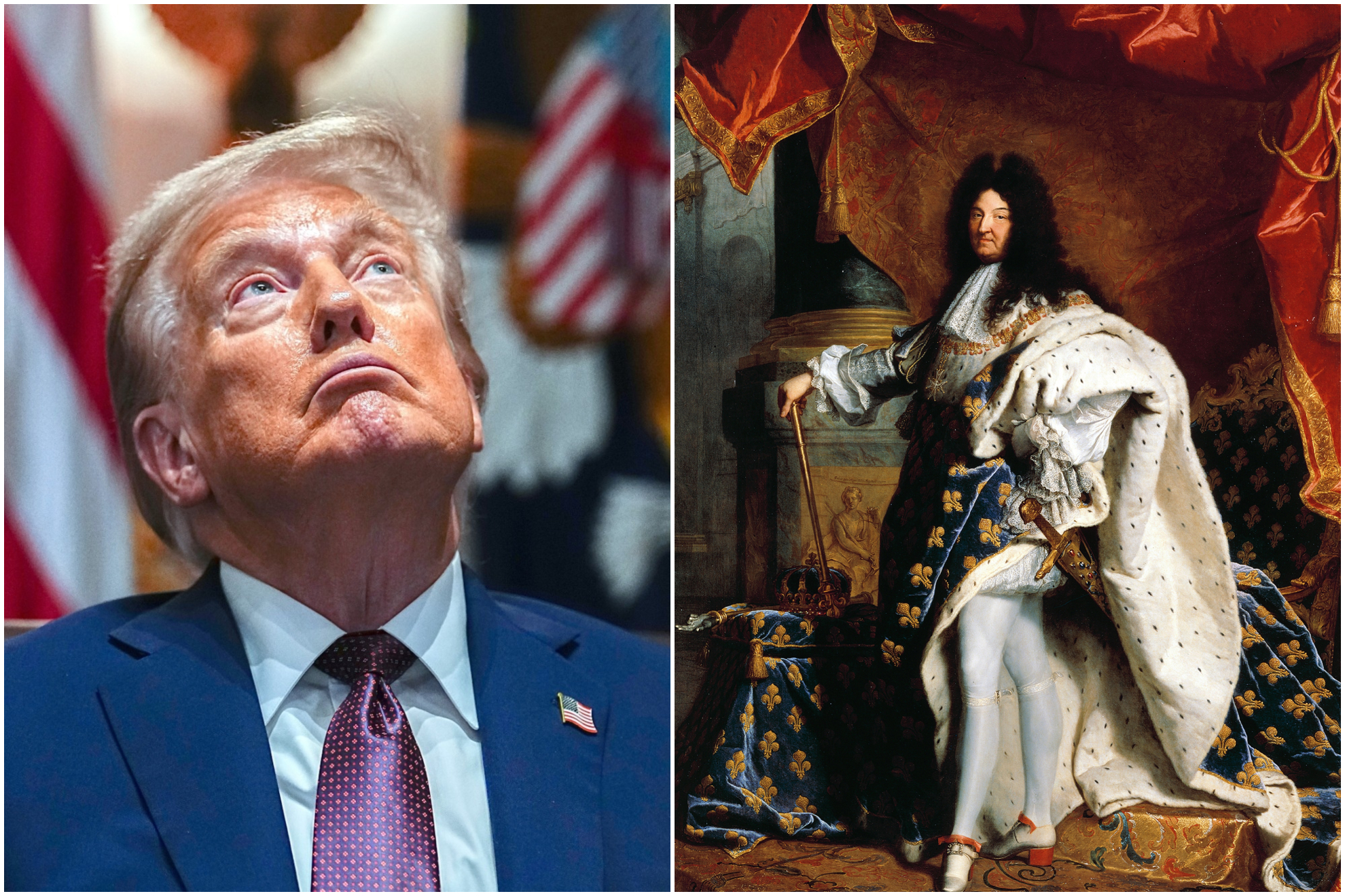 Donald Trump / Luis XIV. Getty