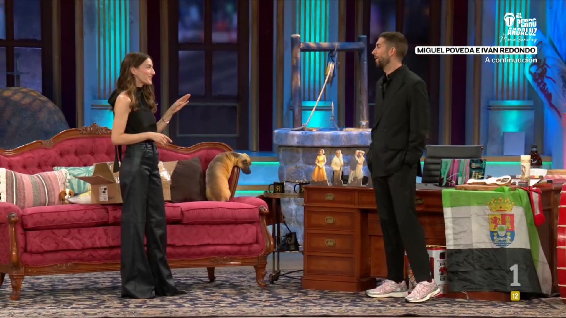 María Valverde y David Broncano, en 'La Revuelta'.