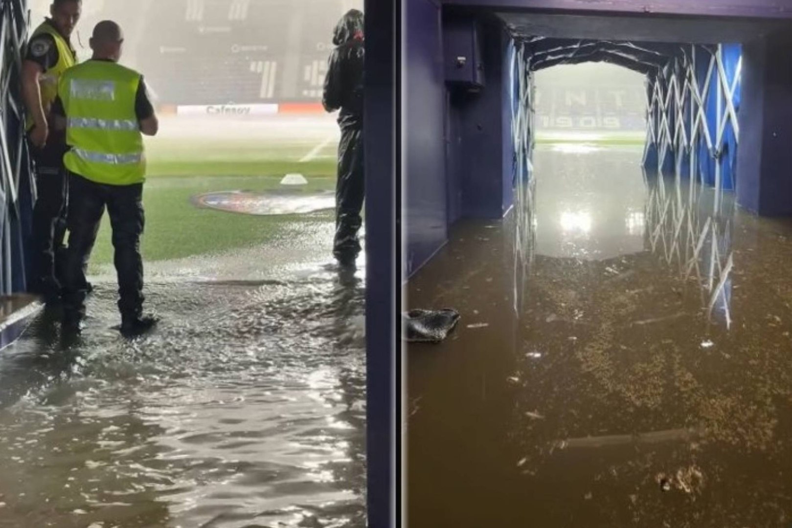 El Athletic Club ha publicado en su cuenta de Instagram un vídeo de las fuertes lluvias en Valencia que inundaron el Estadio Ciudad de Valencia y provocaron la suspensión de su partido contra el Levante.