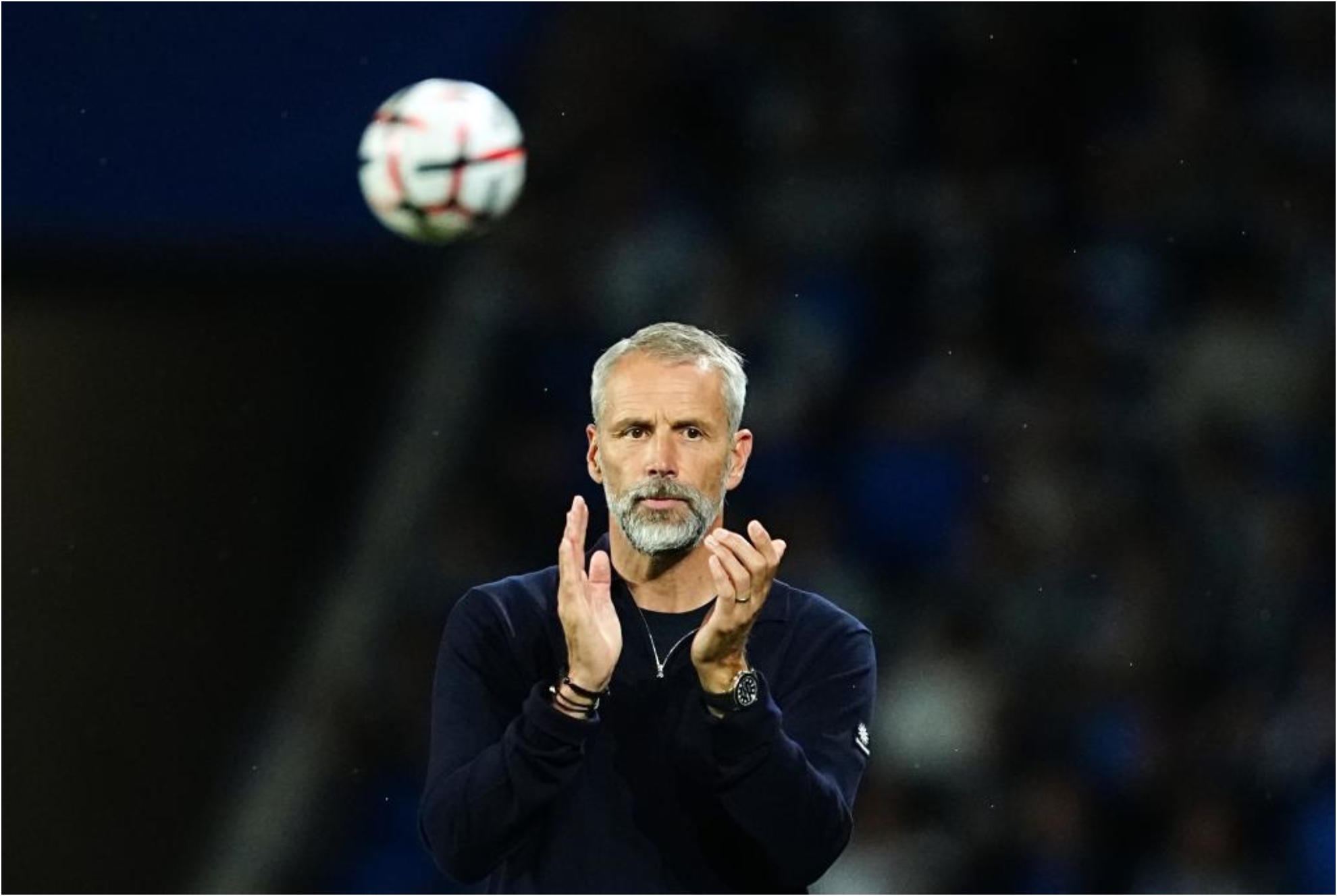 Marco Rose, entrenador del Bournemouth, en un momento del encuentro ante la Real. LAPRESSE