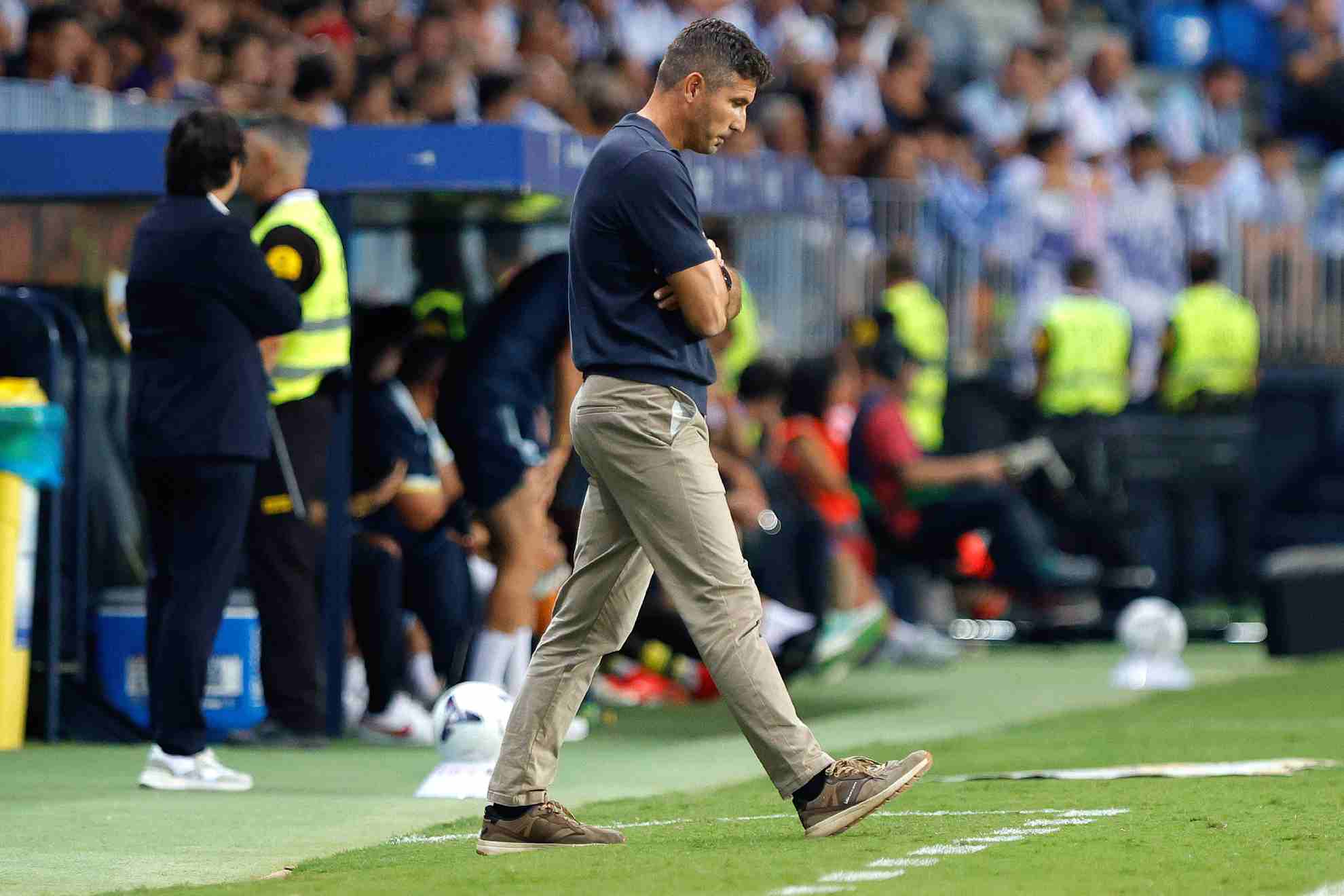 Funes, cabizbajo durante un momento del partido ante el Villarreal MARILU BAEZ / MARCA