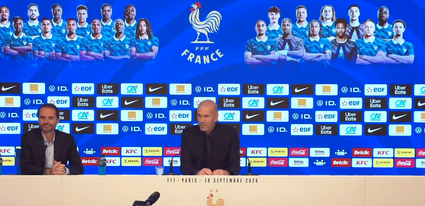 Zidane, durante su rueda de prensa.