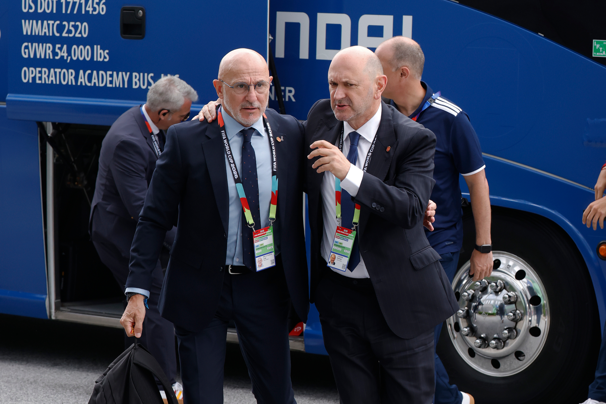 De la Fuente y Louzán, durante el Mundial. CHEMA REY