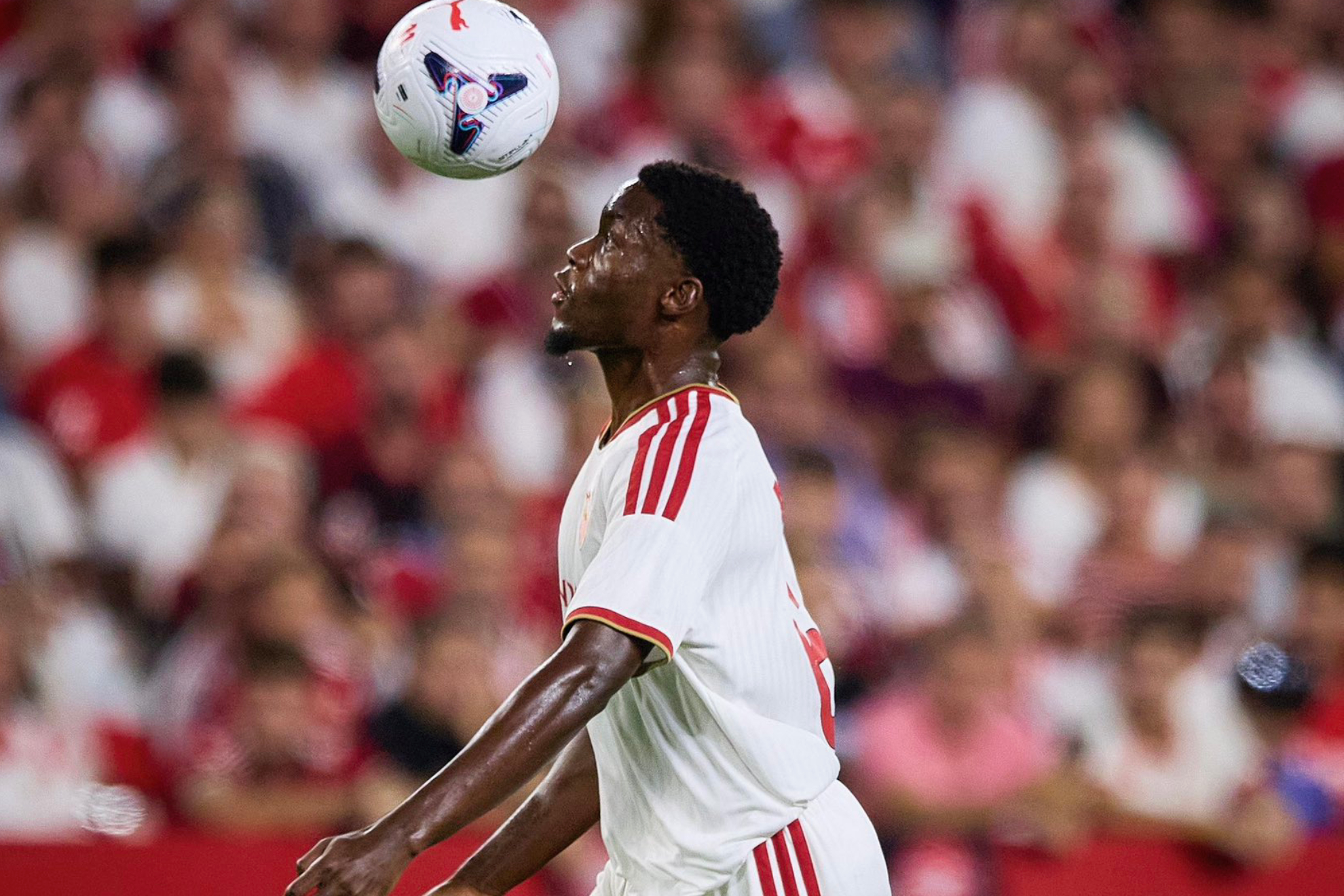 Agoumé, en un partido del Sevilla esta temporada SEVILLA FC