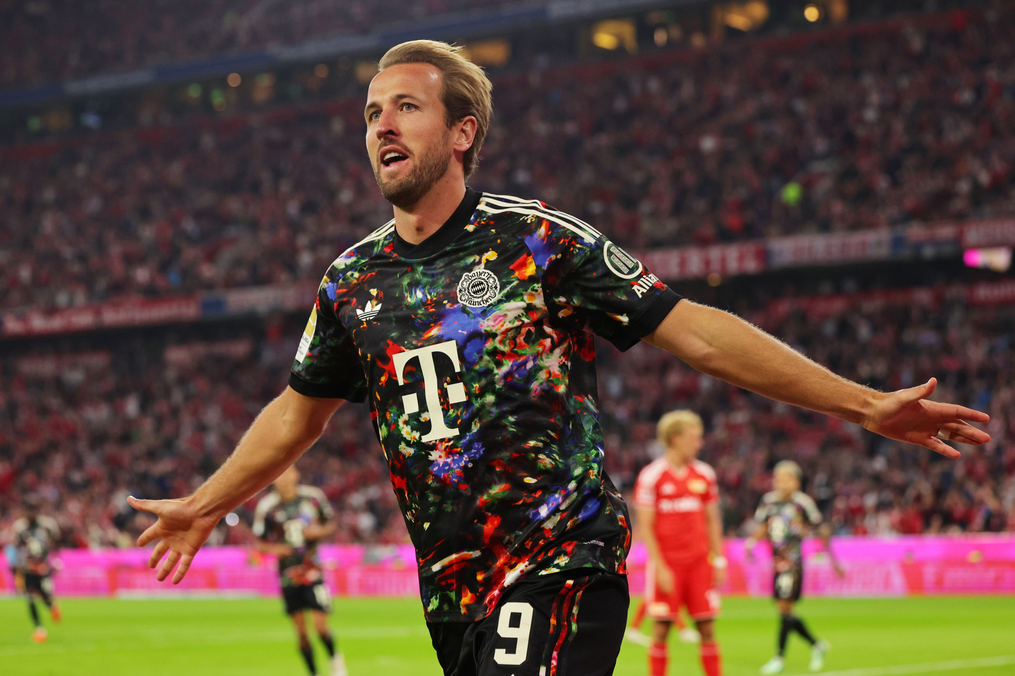 Harry Kane celebrando su segundo gol contra el Union Berlin EFE