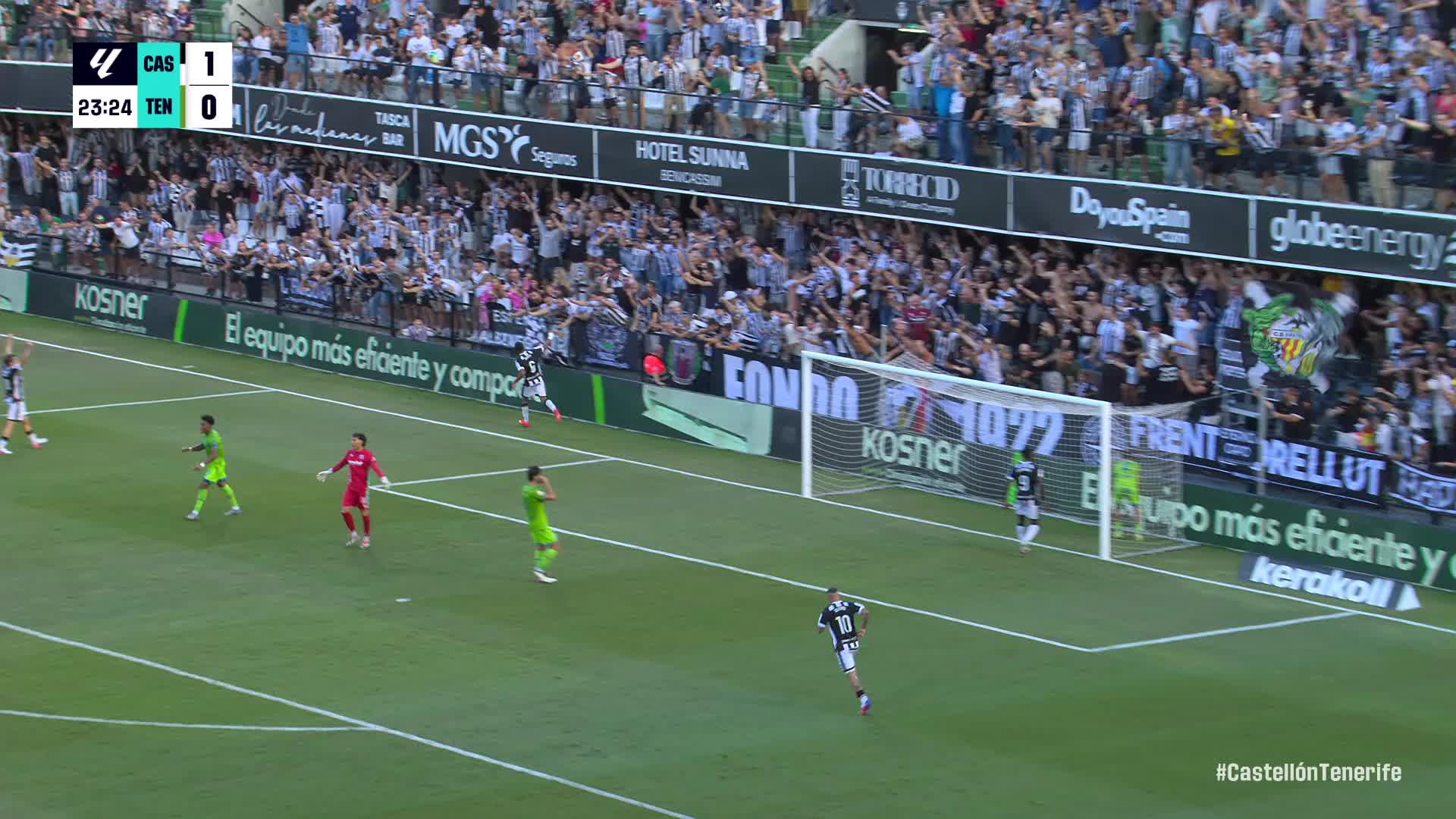 Castellón 5-0 Tenerife  LaLiga Hypermotion (J6)
