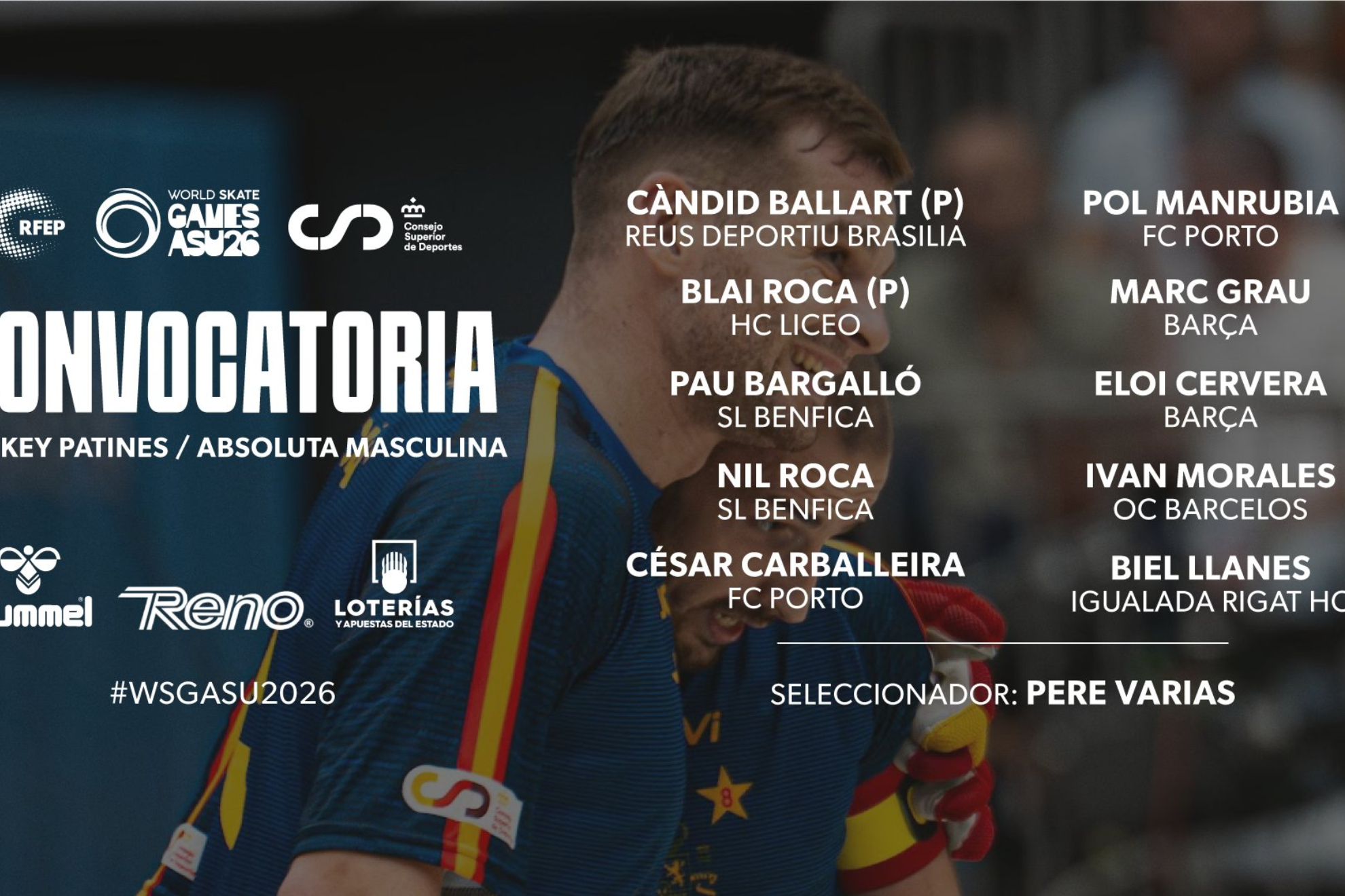 La convocatoria de España para el Mundial.