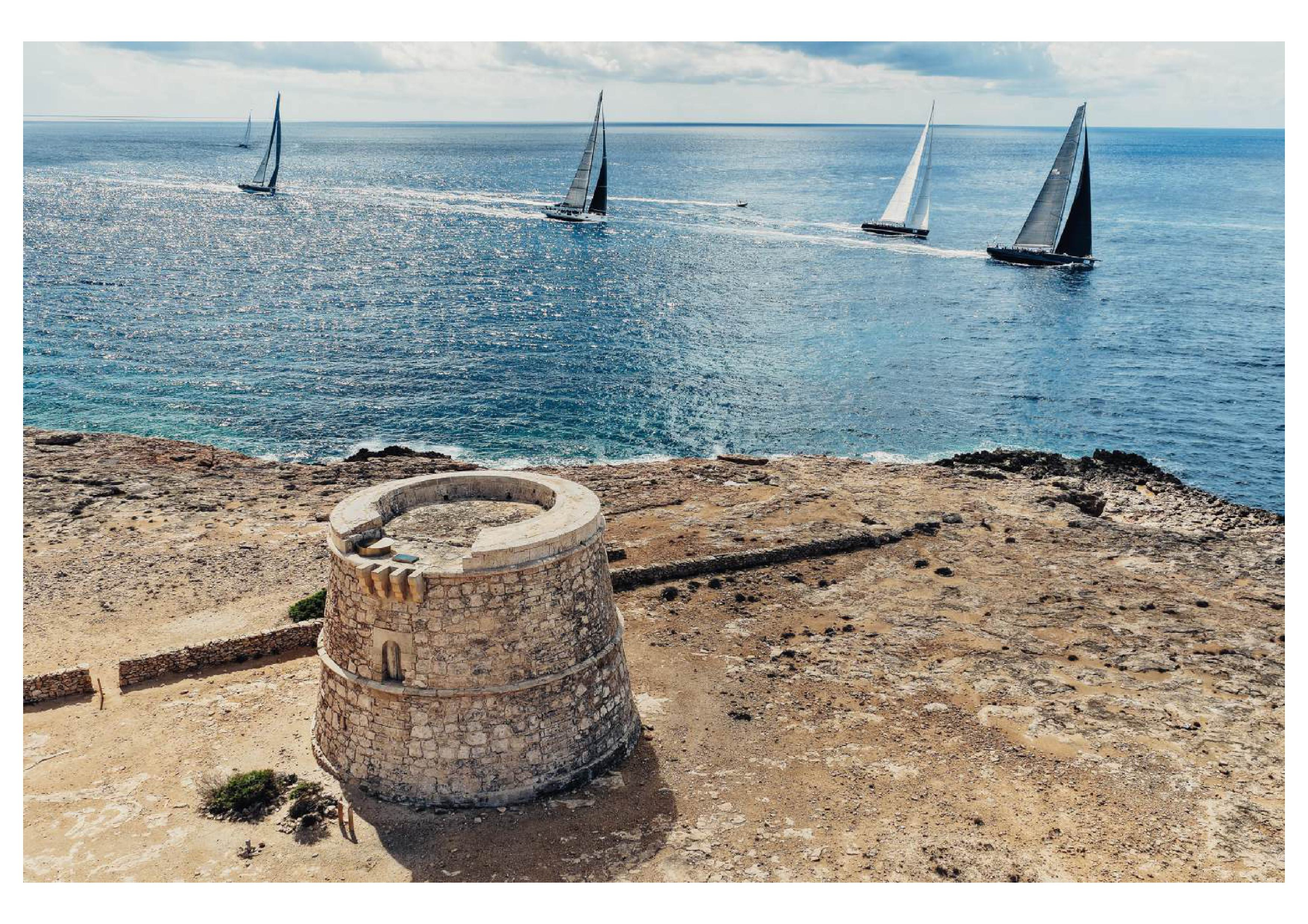 Paso de la flota por Formentera. Sailing Energy
