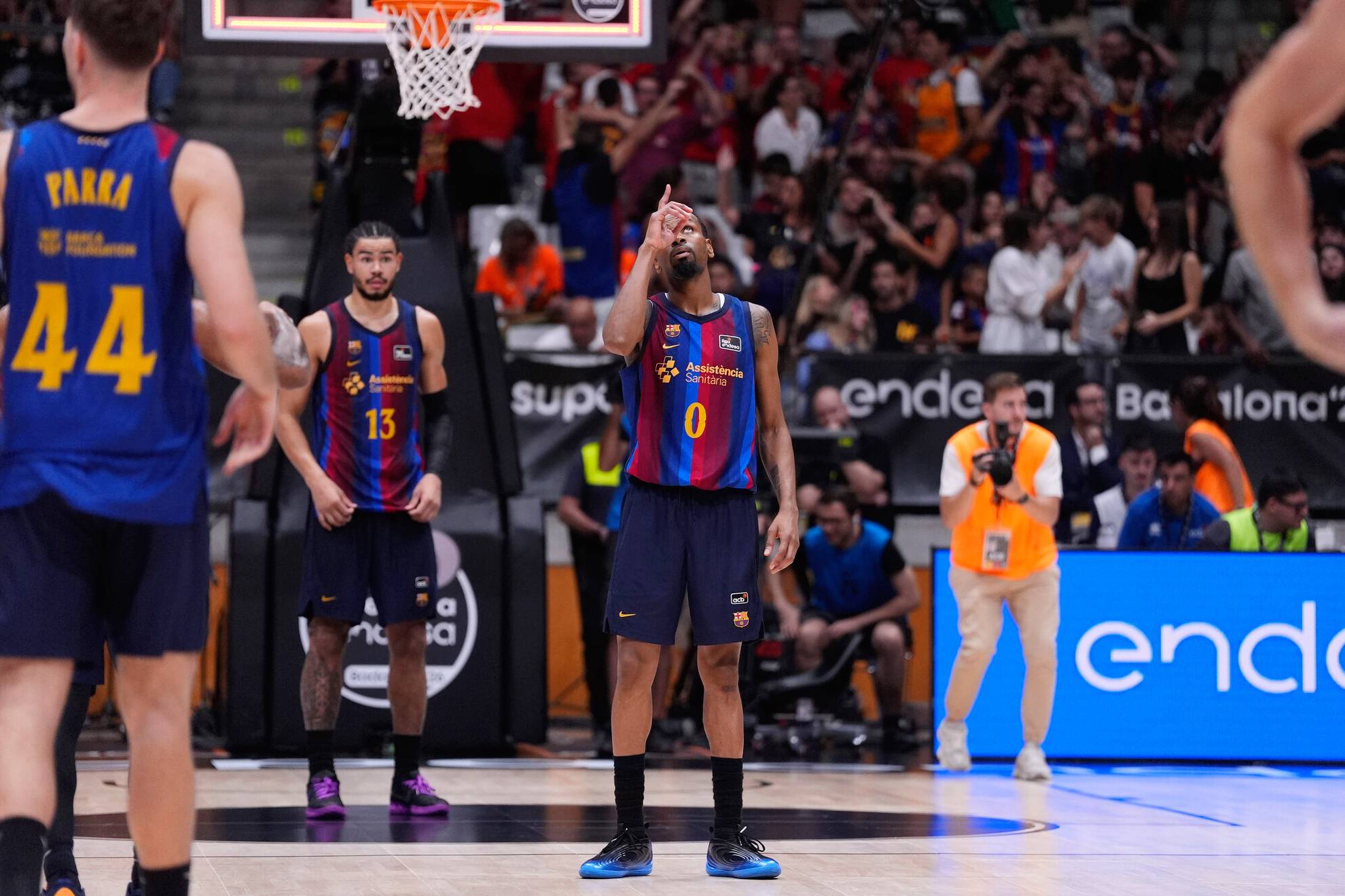 Kevin Punter celebra una acción durante la semifinal de la Supercopa Endesa. ACB PHOTO