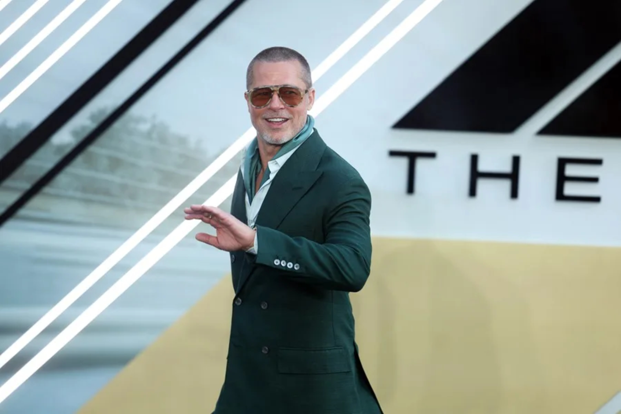 Brad Pitt en el la premier de F1: la película