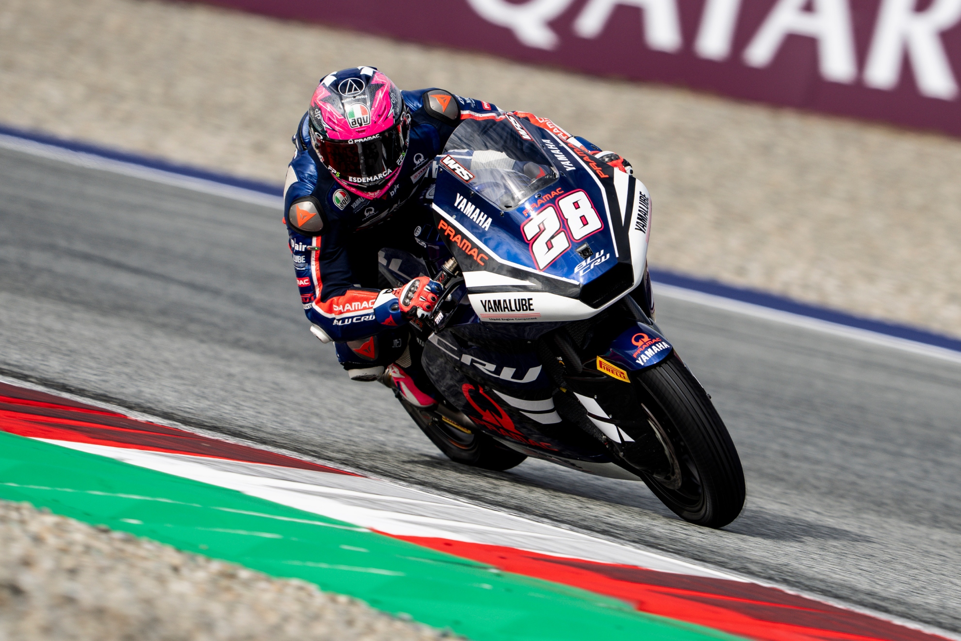 Izan Guevara, en Austria. YAMAHA