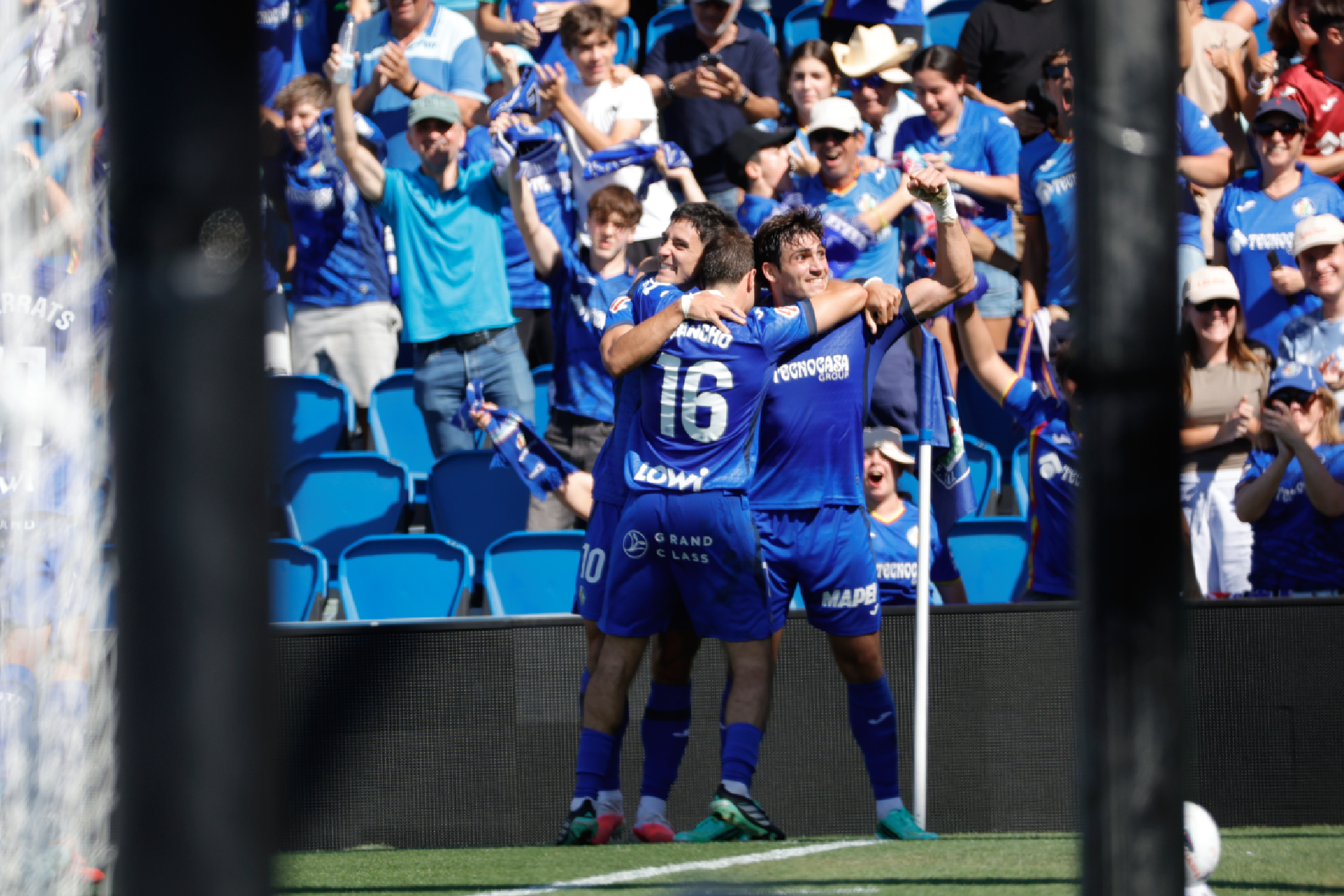 El Getafe celebra un tanto EFE