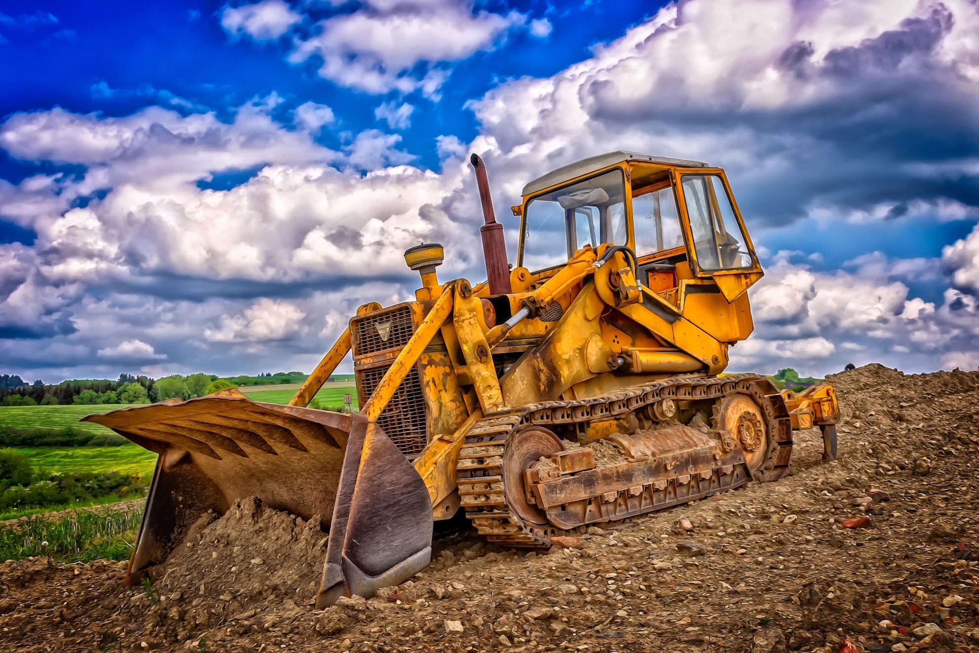 Una excavadora. Pixabay