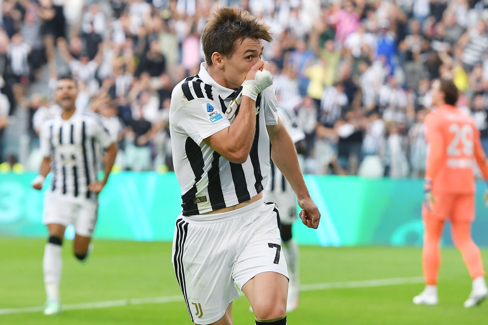Conceiçao celebra su gol contra la Atalanta