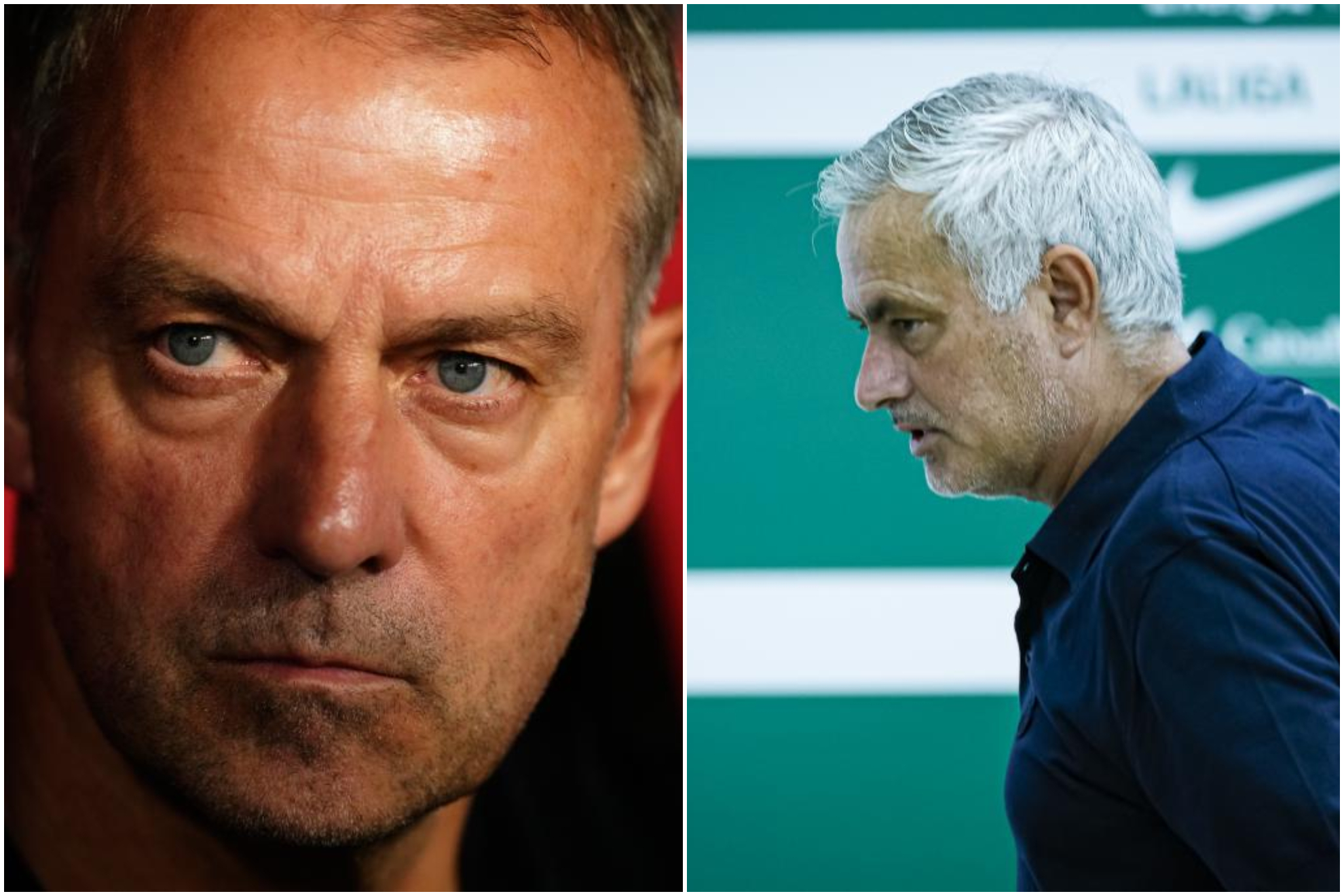 Flick / Mourinho. AP / Abel F. Ros
