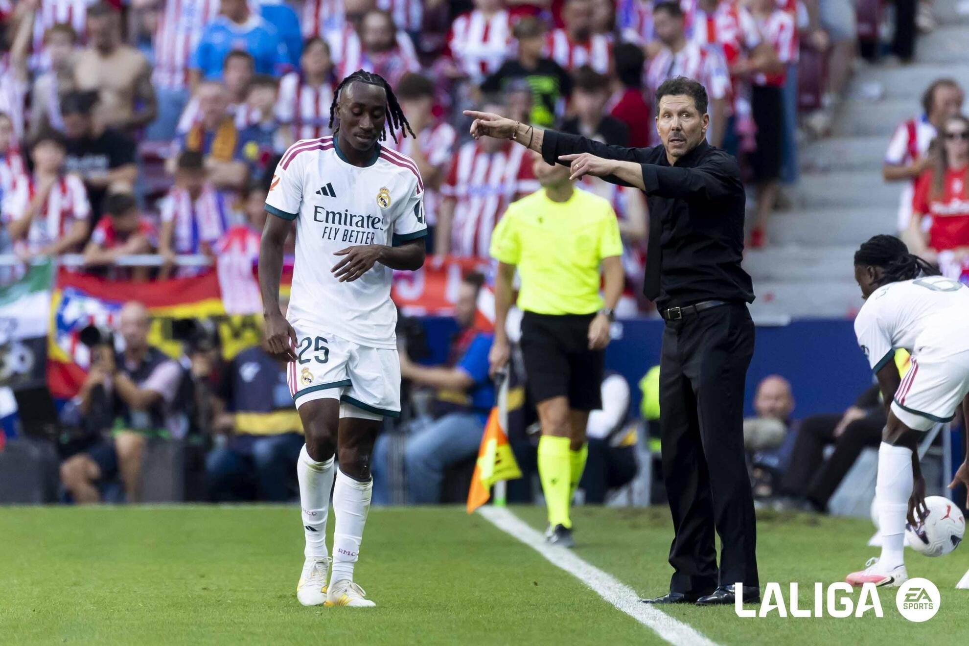 Yan Diomandé, durante el derbi del Metropolitano