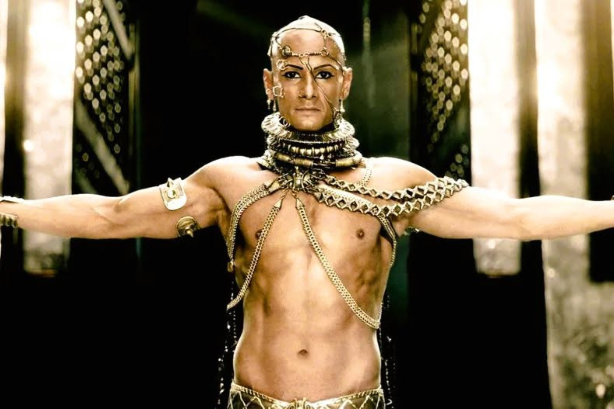 Rodrigo Santoro interpreto al rey Jerjes I en la pelicula '300'