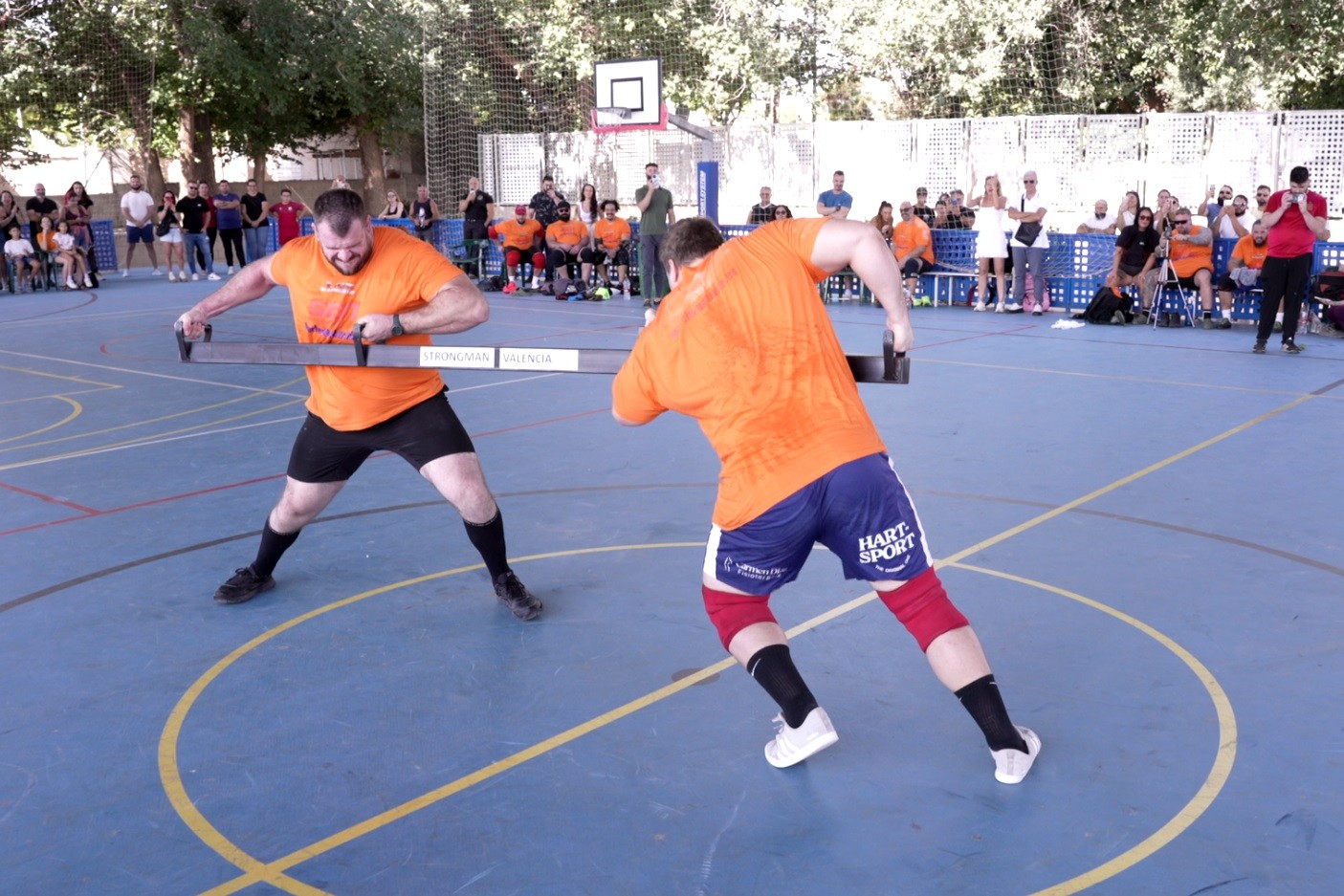 Ardenghi y Vela, en la final de Empuje con Barra.
